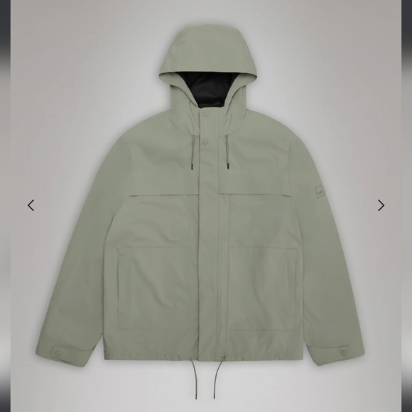 Rains Other - NWT! RAINS, UNISEX, Suva Hardshell Cargo Jacket, Drift, Size Medium, MSRP $285
